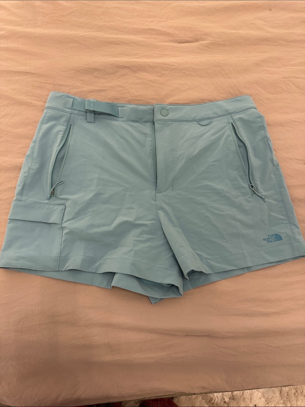 The North Face Women's Light Blue Athletic Shorts